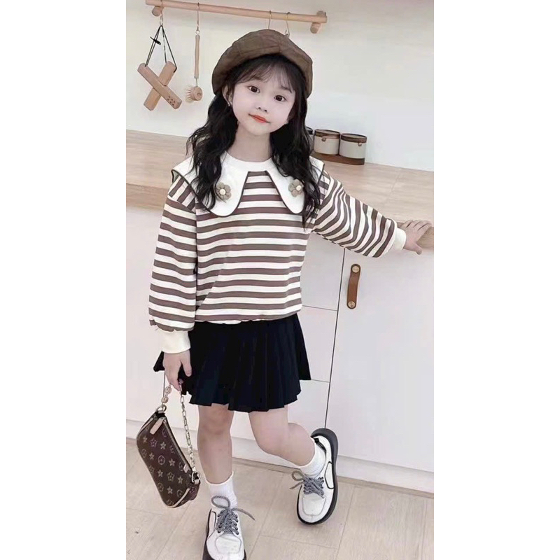 Áo nỉ da cá QCCC bé gái - siêu mịn đẹp