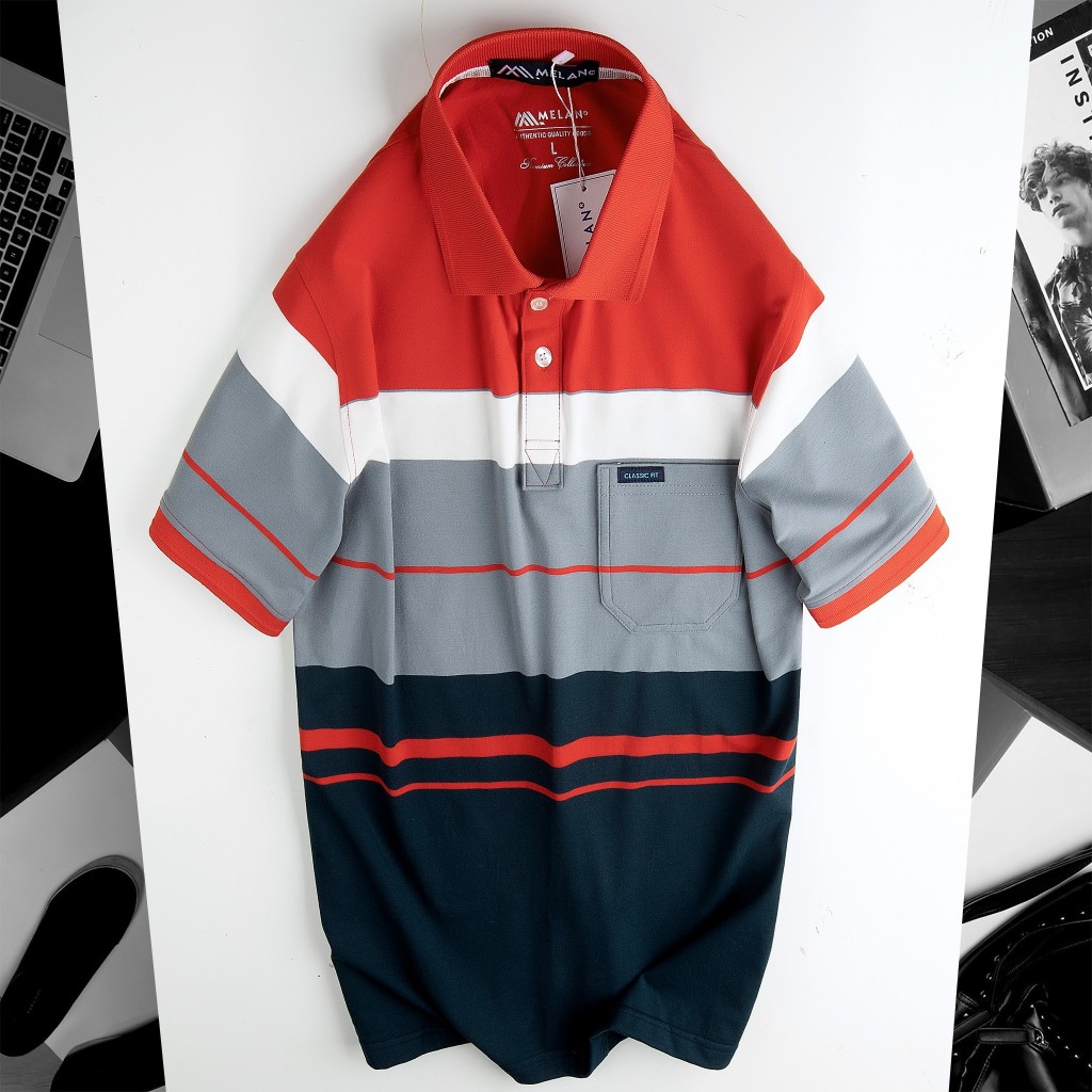 Áo thun nam trung niên có túi cao cấp BIG SIZE -Chất liệu cotton cá sấu cao cấp - Form suông thoải mái size 50 tới 90kg.