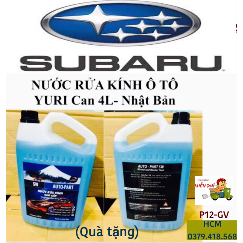 [SUBARU ] Nước rửa kính ô tô Yuri , công nghệ Nhật Bản Can 4L(+ Tặng khăn) Forester,Outback,Impreza,Levord