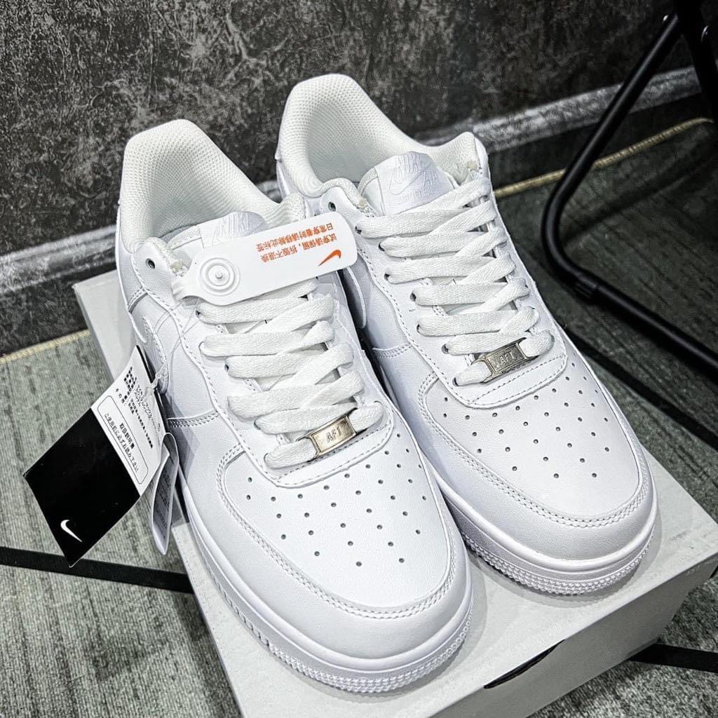 Giày Thể Thao AF1 Xám Móc Đen Nam Nữ, Giày Sneakers Air Force 1 Xám Vệt Đen Bàn Chải Siêu Hot 2023 Cao Cấp