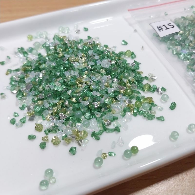 Set đá mix trang trí tranh cát chảy, làm nail