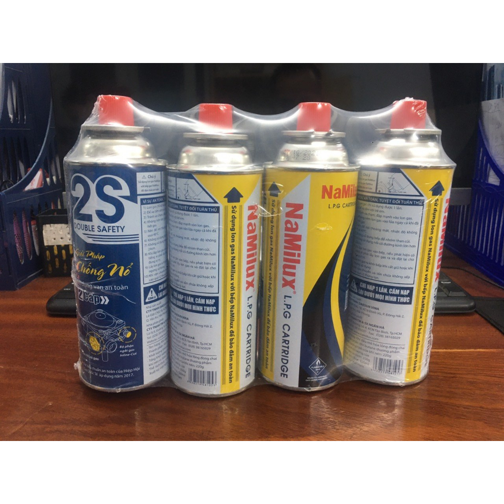 Lon ga bình ga chuyên dụng cho bếp gas mni, du lịch giá tận sỉ bình mới 100%