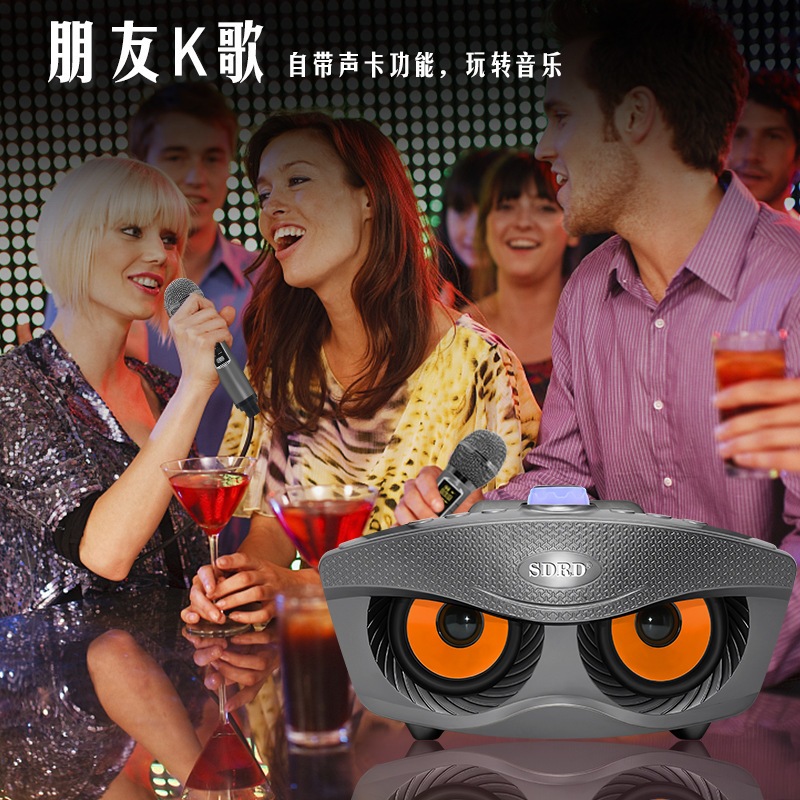 Loa Karaoke Bluetooth SD306 Plus Bản Nâng Cấp 2023 - Tặng Kèm 2 Micro Đa Năng Loa Không Dây Âm Bass Chuẩn