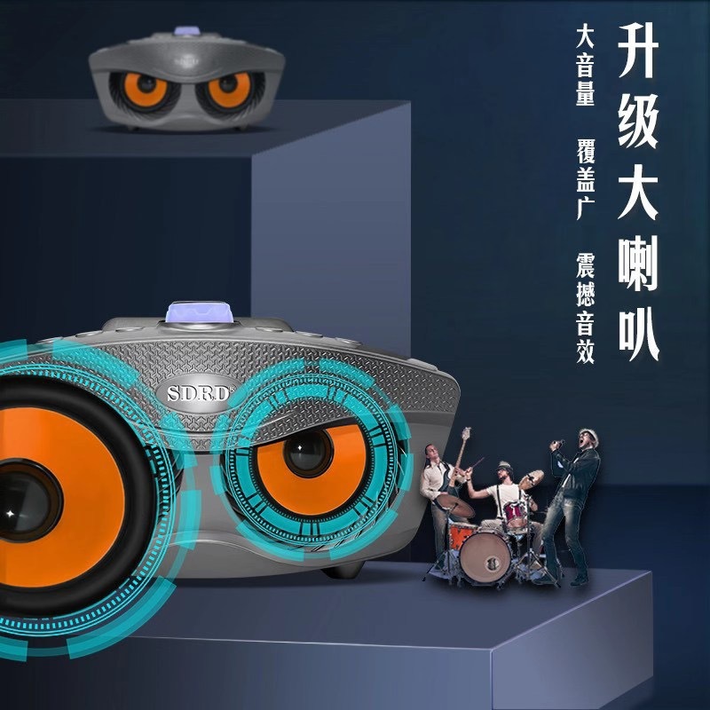 Loa Karaoke Bluetooth SD306 Plus Bản Nâng Cấp 2023 - Tặng Kèm 2 Micro Đa Năng Loa Không Dây Âm Bass Chuẩn