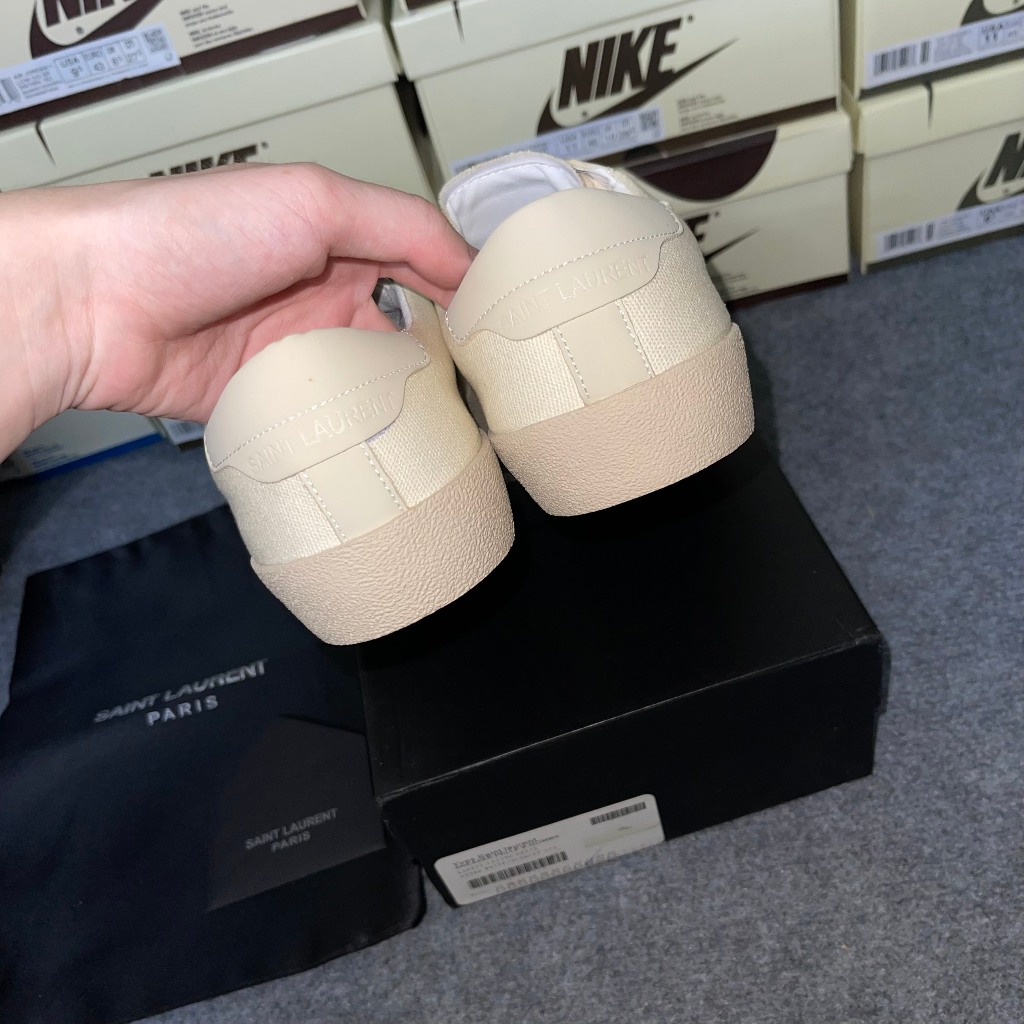 Giày Sneaker Ysl  Saint Laurent Court Classic Cream
