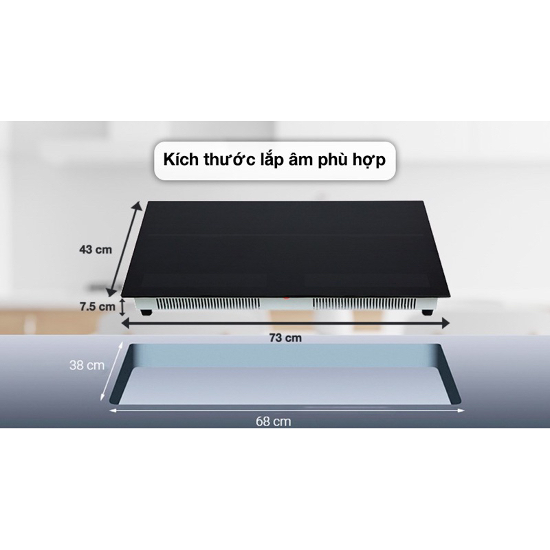 Bếp từ đôi Makano MKT-200006 mới 100% nguyên thùng