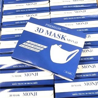 Khẩu Trang 3D Monji Cao Cấp 3 Lớp Kháng Khuẩn Chống Bụi Chính Hãng