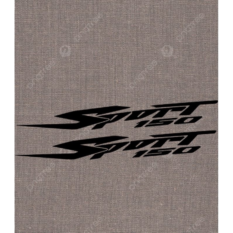 2 chiếc tem Sport 150 tem định hình không viền dán xe máy