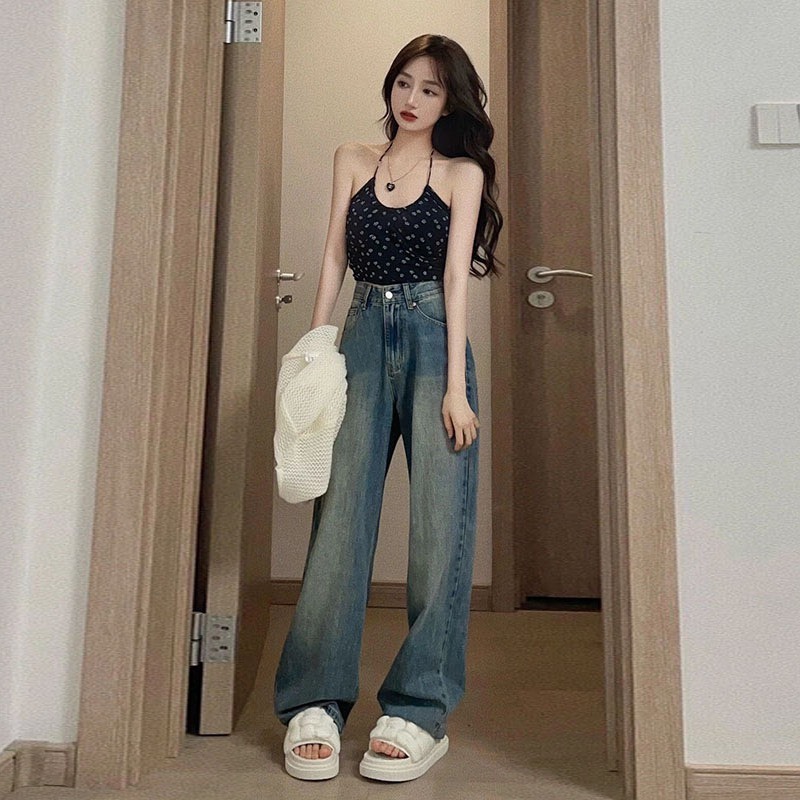 Quần jean unisex nam nữ màu Wash RETRO - 247store.vn - Quanjean9001_P10