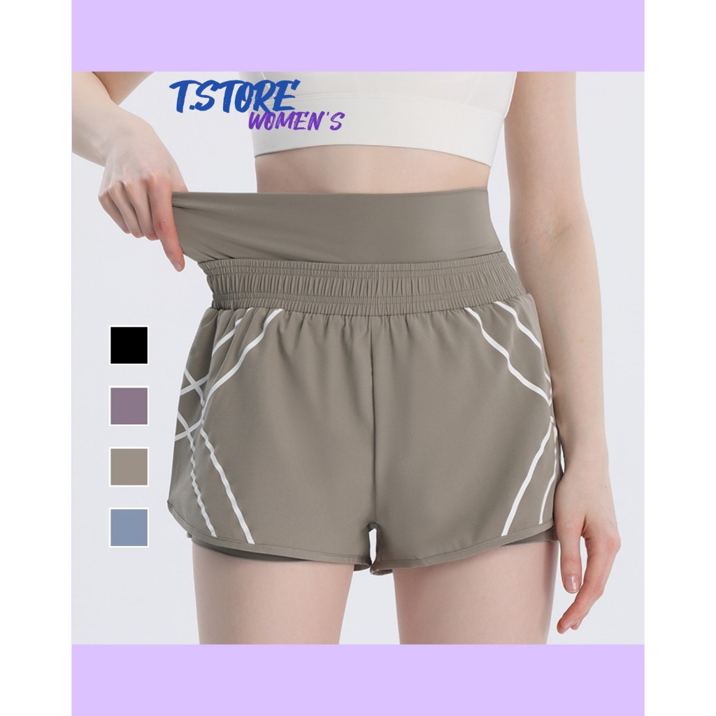 Quần Gym Nữ 2 Lớp, Quần Thể Thao Nữ, Thoáng Khí, Co Giãn Phù Hợp Gym, Chạy Bộ, Tennis, Golf...