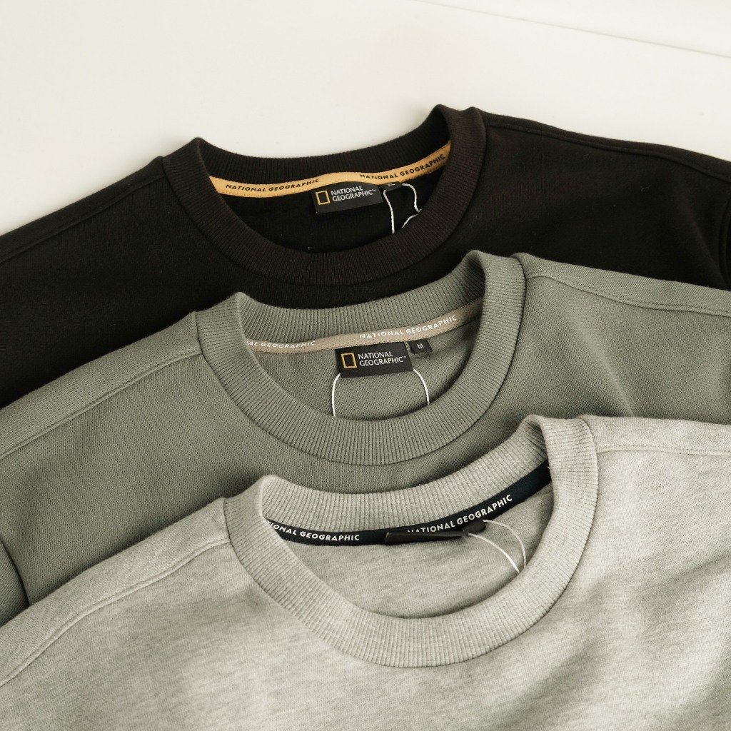 Áo Nỉ Nam Nữ Nat Geo Sweater GREYB In Logo Trước Ngực Nhiều Màu Phong Cách Hàn Quốc