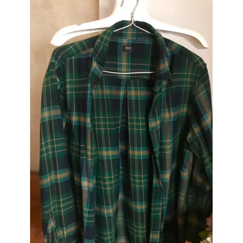 Áo sơmi fannel checked Uniqlo