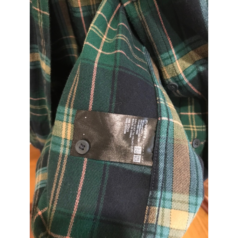 Áo sơmi fannel checked Uniqlo