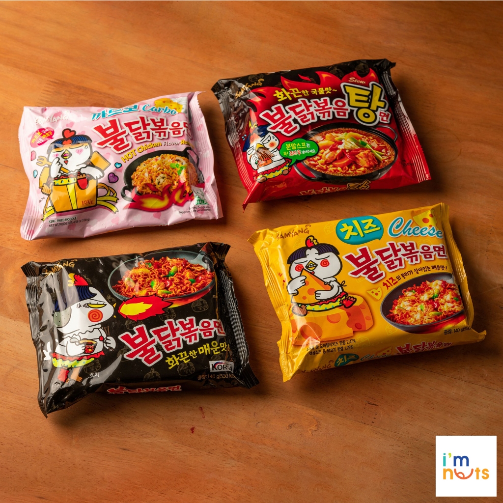 Mì gà cay Samyang Hàn Quốc khô và nước gói 140g