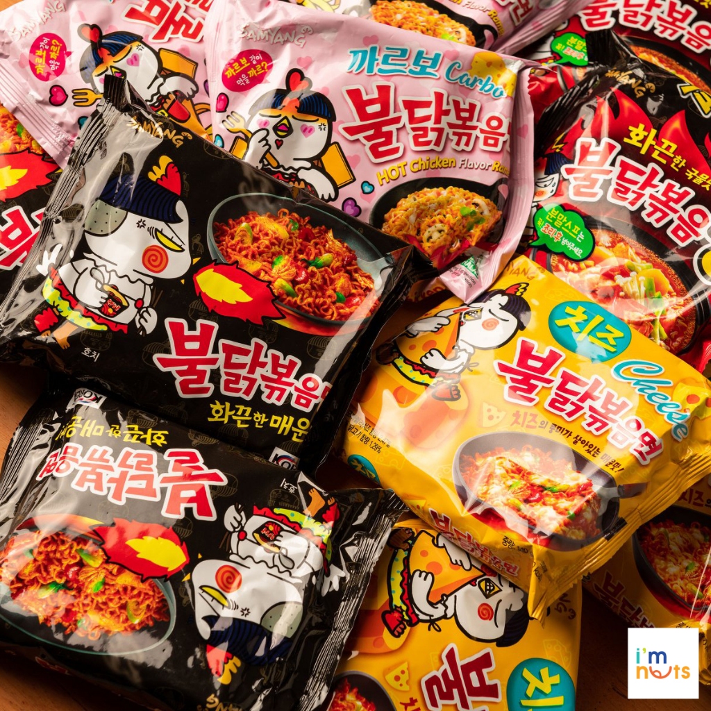 Mì gà cay Samyang Hàn Quốc khô và nước gói 140g