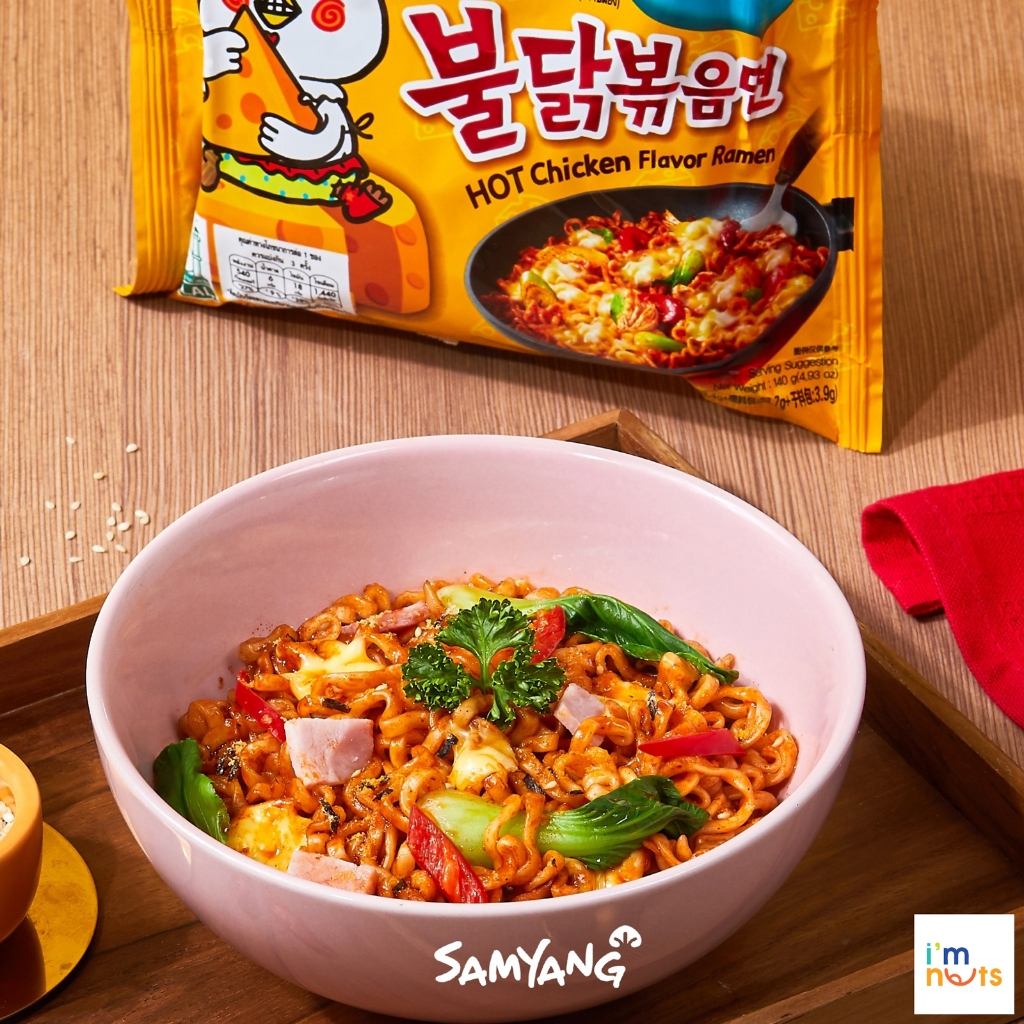 Mì gà cay Samyang Hàn Quốc khô và nước gói 140g