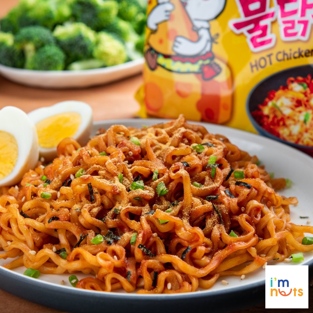 Mì gà cay Samyang Hàn Quốc khô và nước gói 140g