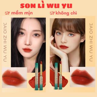 Son lì,WU YU,son kem lì,son thỏi lì,son bóng lì,son môi lì,son lì không trôi,son 2 đầu,son gấu,son không chì,mềm,mịn.
