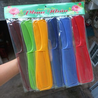 Combo 3 cây  lược chải tóc màu tối có cán