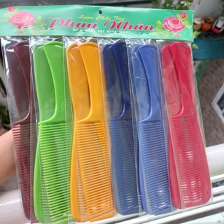 Combo 3 cây lược chải tóc màu tối có cán