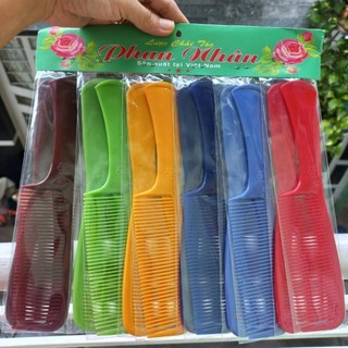 Combo 3 cây  lược chải tóc màu tối có cán