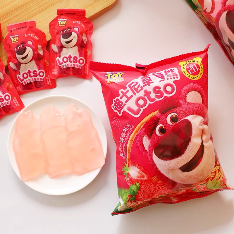 Thạch Trái Cây Gấu Dâu Lotso 3 Vị Dâu/ Vải/ Cam