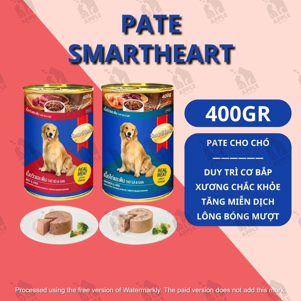 Pate cao cấp cho chó SmartHeart - Đủ mùi vị