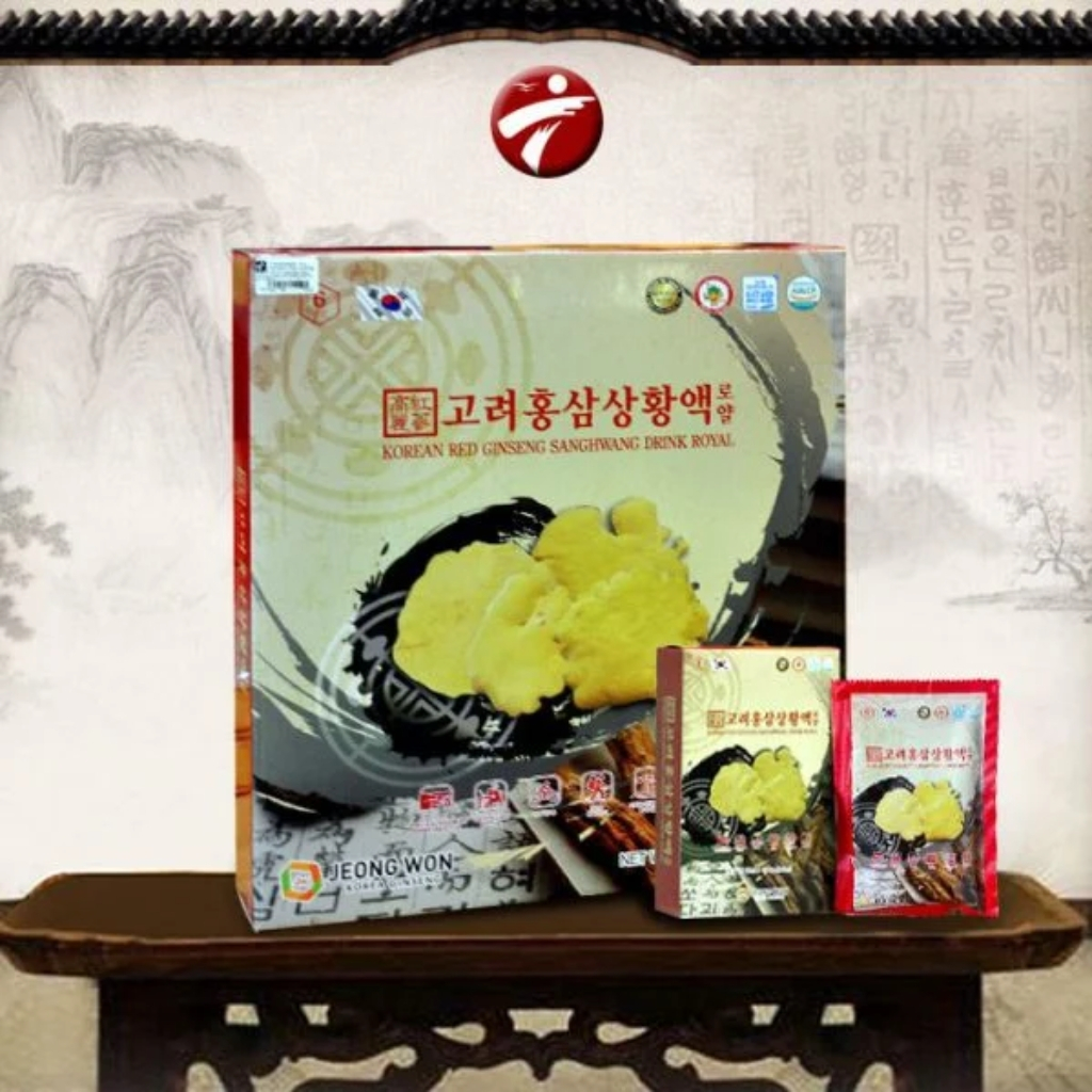 Nước Hồng Sâm Nấm Thượng Hoàng Hàn Quốc Jeongwon hộp 30 gói x 80ml