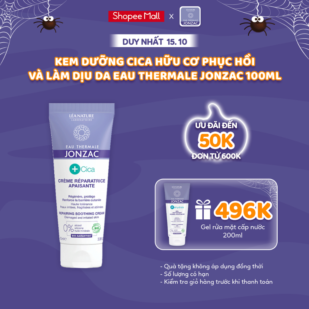 Kem Dưỡng Cica Hữu Cơ Phục Hồi Và Làm Dịu Da Eau Thermale Jonzac 40ml -100ml