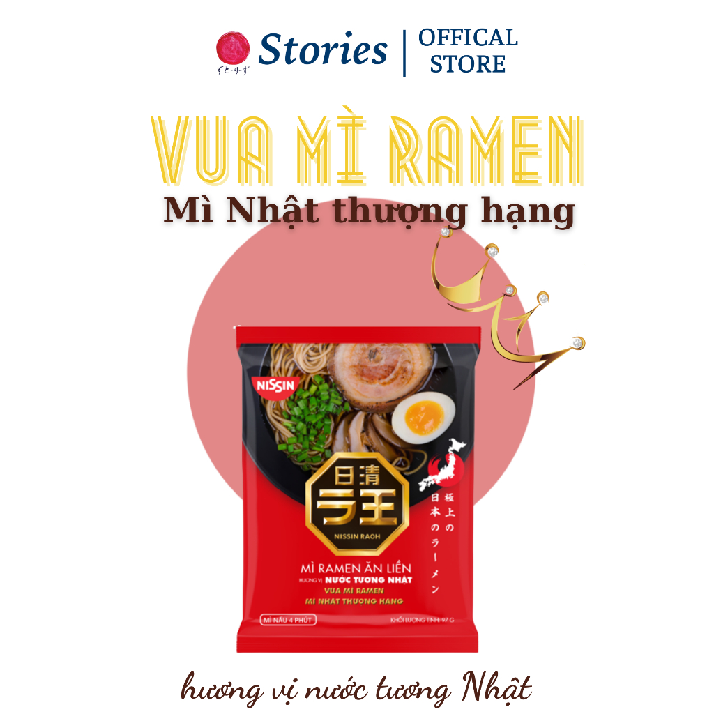 Mì RAMEN - Raoh Hương Nước Tương Nhật  Các Loại