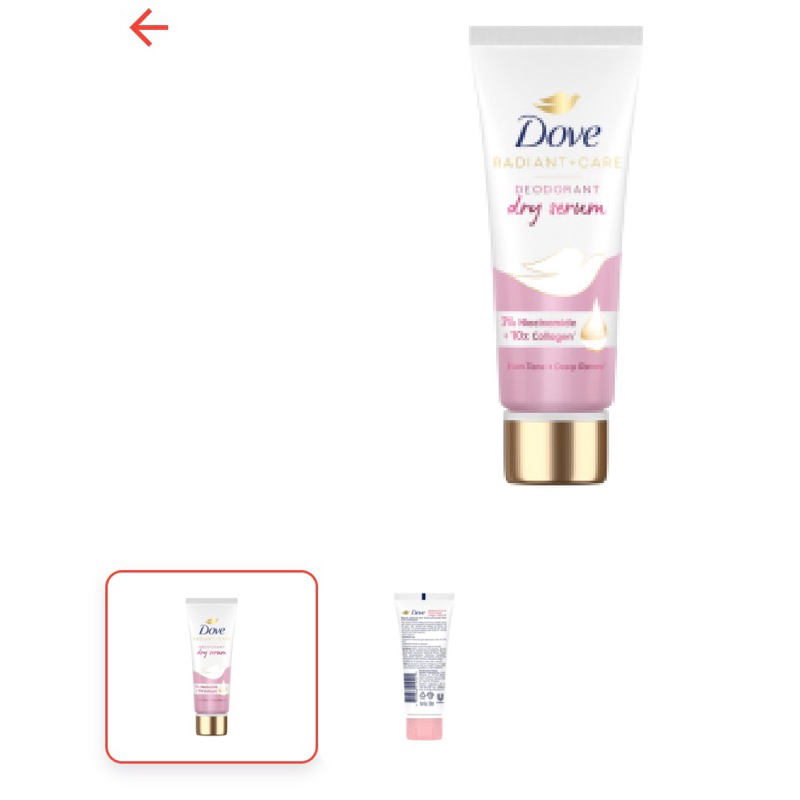 Kem Ngăn Mùi Dove Collagen Vitamin B3 Tuýp 40ml