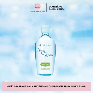 Nước tẩy trang sạch thoáng da Senka A.L.L.Clear Water Fresh