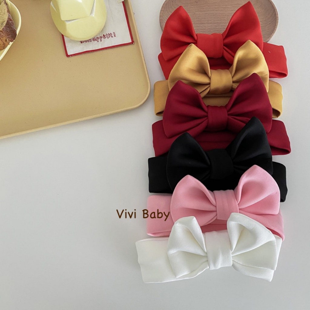Băng đô nơ dựng phong cách Hàn Quốc xinh xắn đáng yêu cho bé Vivi Baby