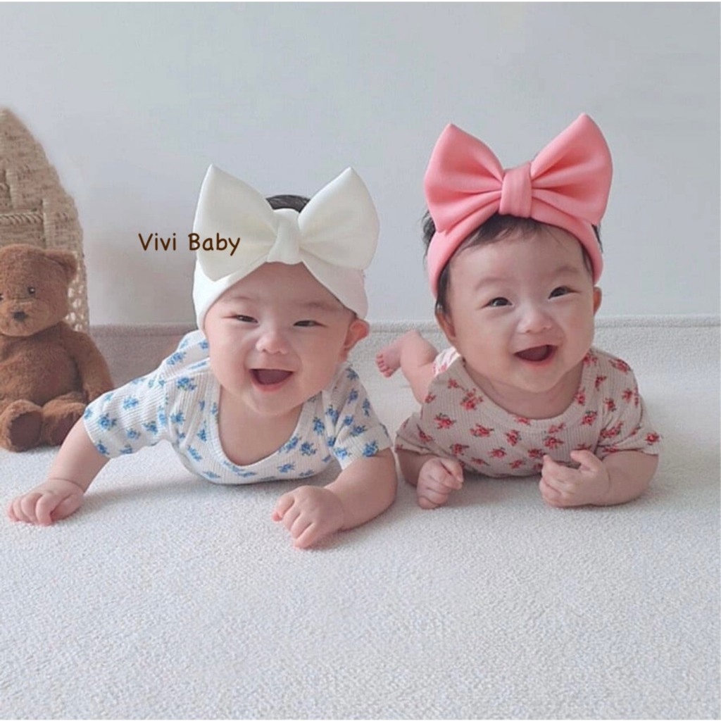 Băng đô nơ dựng phong cách Hàn Quốc xinh xắn đáng yêu cho bé Vivi Baby