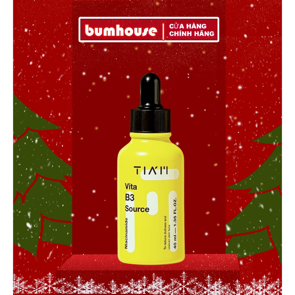 Serum 10% Niacinamide + 2% Arbutin Dưỡng Trắng, Phục Hồi Cho Da Dầu Mụn, Nhạy Cảm Tia'm Vita B3 Source 40ml