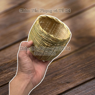 Tổ đẻ tre cho Chim Cảnh nhỏ [đan thủ công] (manh manh, sắc nhật, bảy màu)