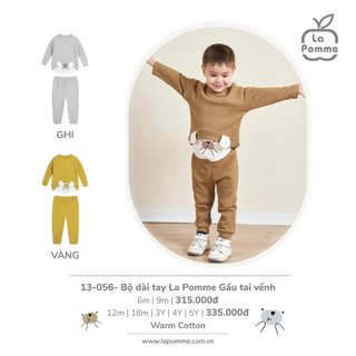 La Pomme Bộ dài tay La Pomme Gấu tai vểnh