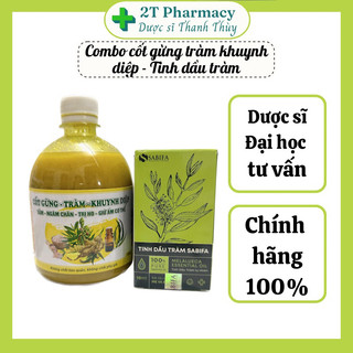 Combo cốt gừng tràm khuynh diệp cô đặc và tinh dầu tràm