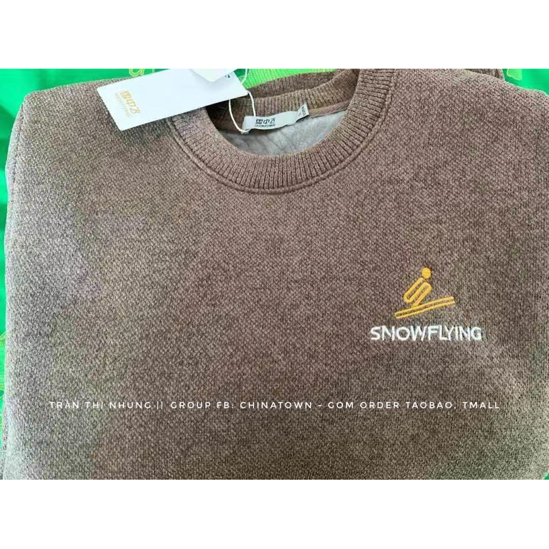 ÁO LEN LÓT NỈ HÃNG SNOWFLYING NỘI ĐỊA TRUNG