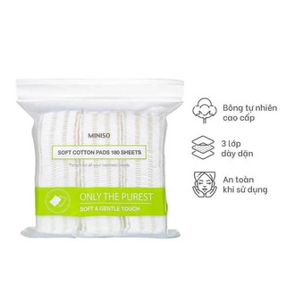 [180m] Bông tẩy trang Miniso