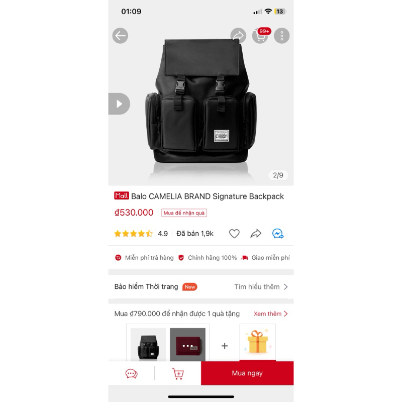 pass CAMELIA BRAND Signature Backpack