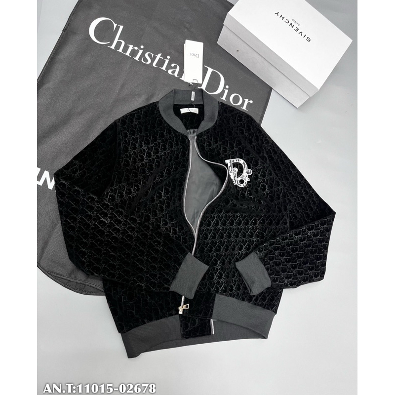 Áo khoác Di.or nhung hoạ tiết chìm bản SUPPER hàng QC cao cấp