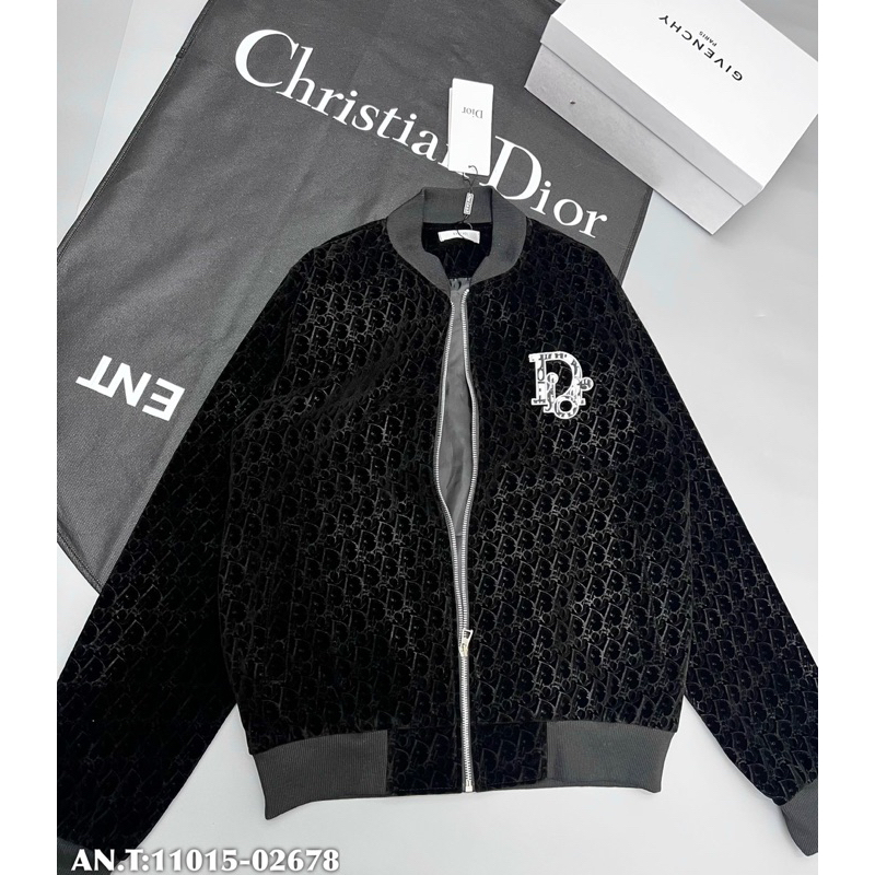 Áo khoác Di.or nhung hoạ tiết chìm bản SUPPER hàng QC cao cấp