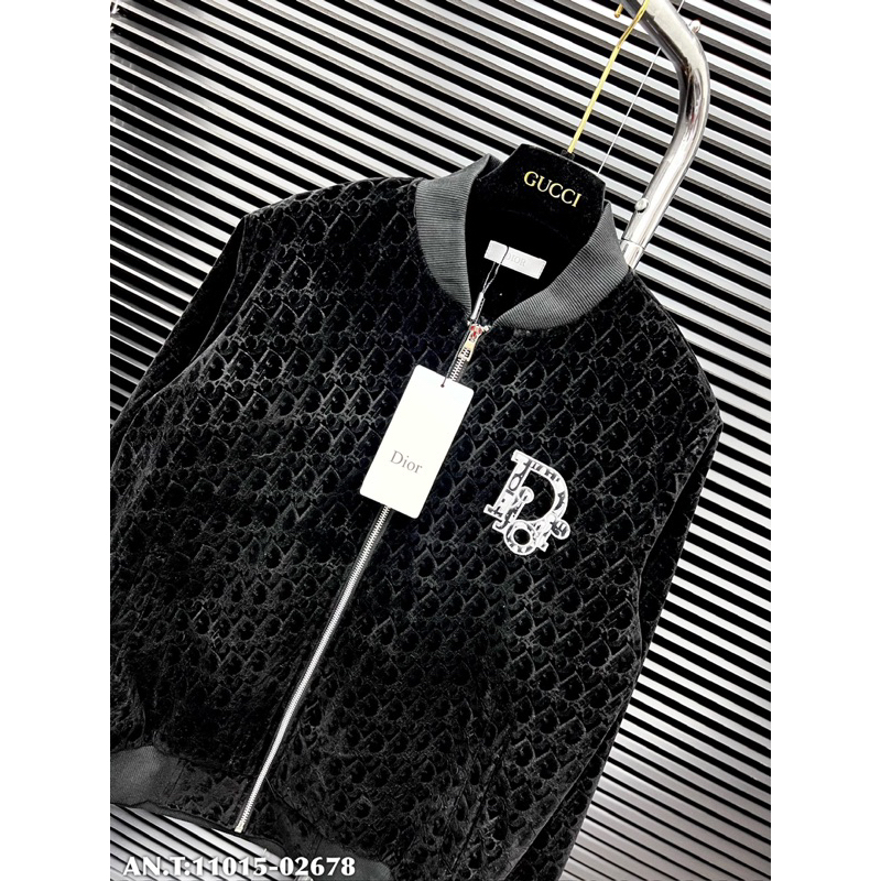 Áo khoác Di.or nhung hoạ tiết chìm bản SUPPER hàng QC cao cấp