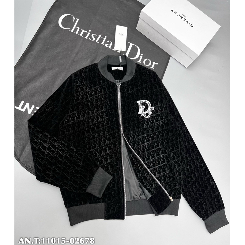 Áo khoác Di.or nhung hoạ tiết chìm bản SUPPER hàng QC cao cấp