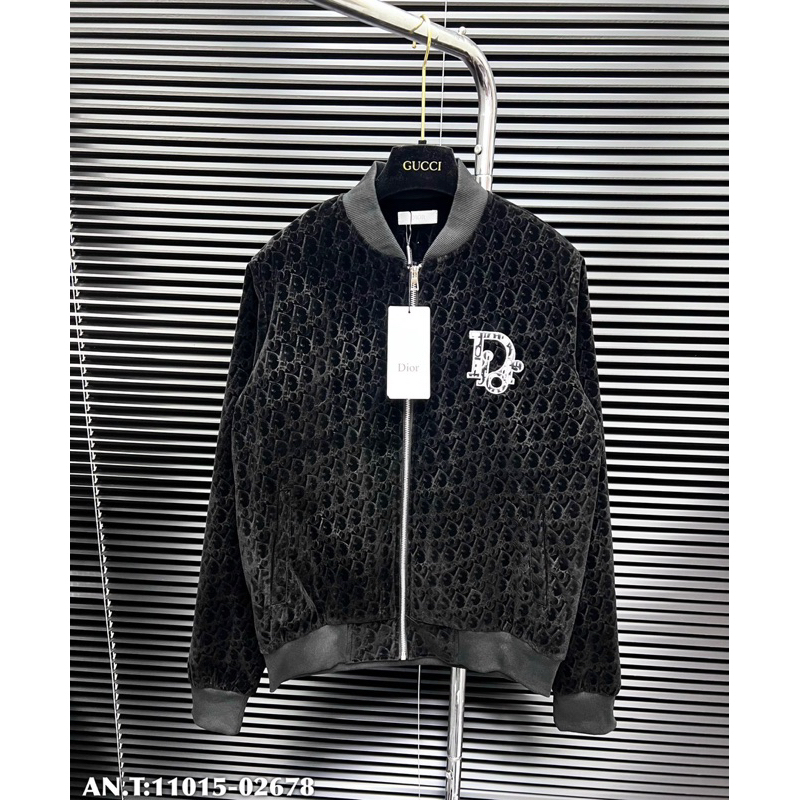 Áo khoác Di.or nhung hoạ tiết chìm bản SUPPER hàng QC cao cấp