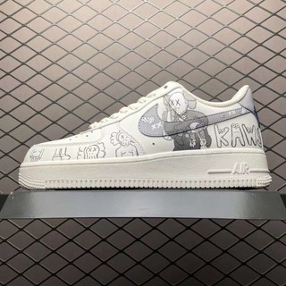 Giày thể thao nam nữ 𝗔𝗙𝟭 trắng vệt đen , giày sneaker af1 af1 bearbirck