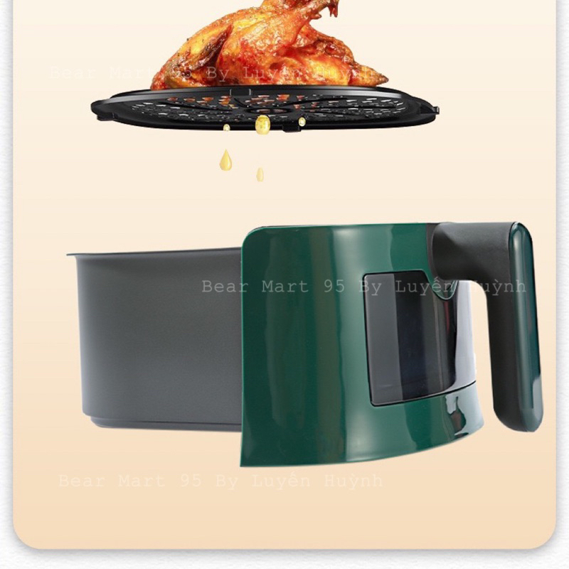 Nồi chiên không dầu CAMEL 12l có kính quan sát, công suất 1500w, Bảo hành 12 tháng