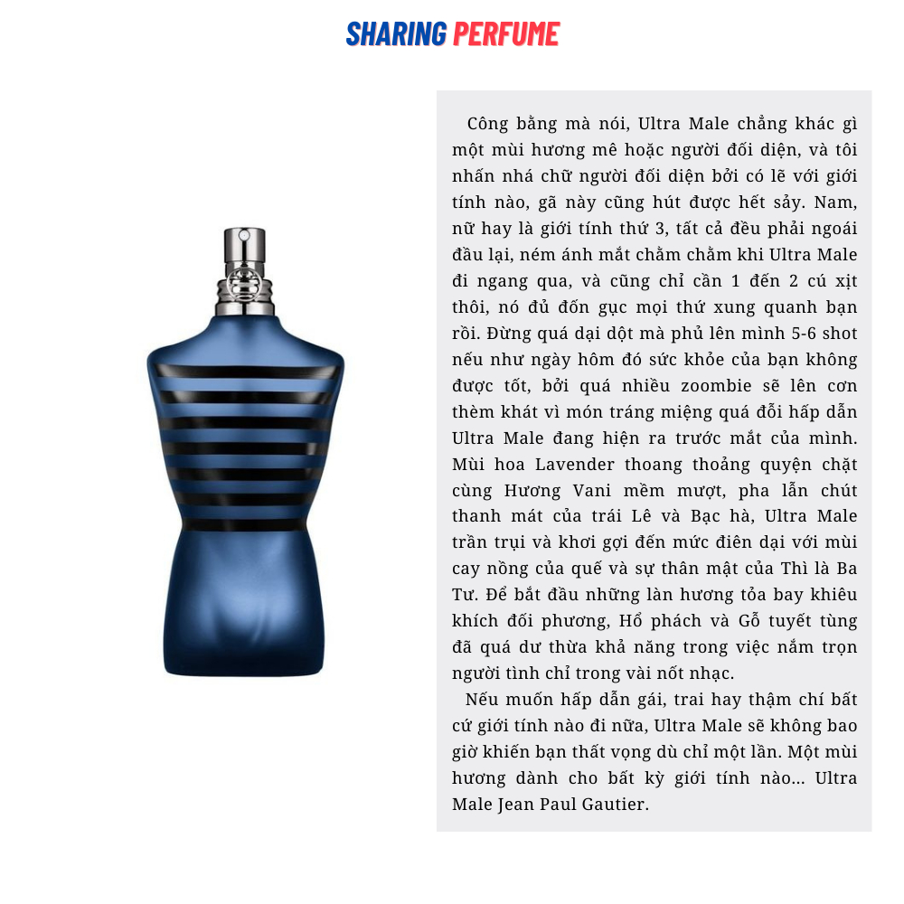 💥Sharingperfume - Nước hoa JPG ultra male intense