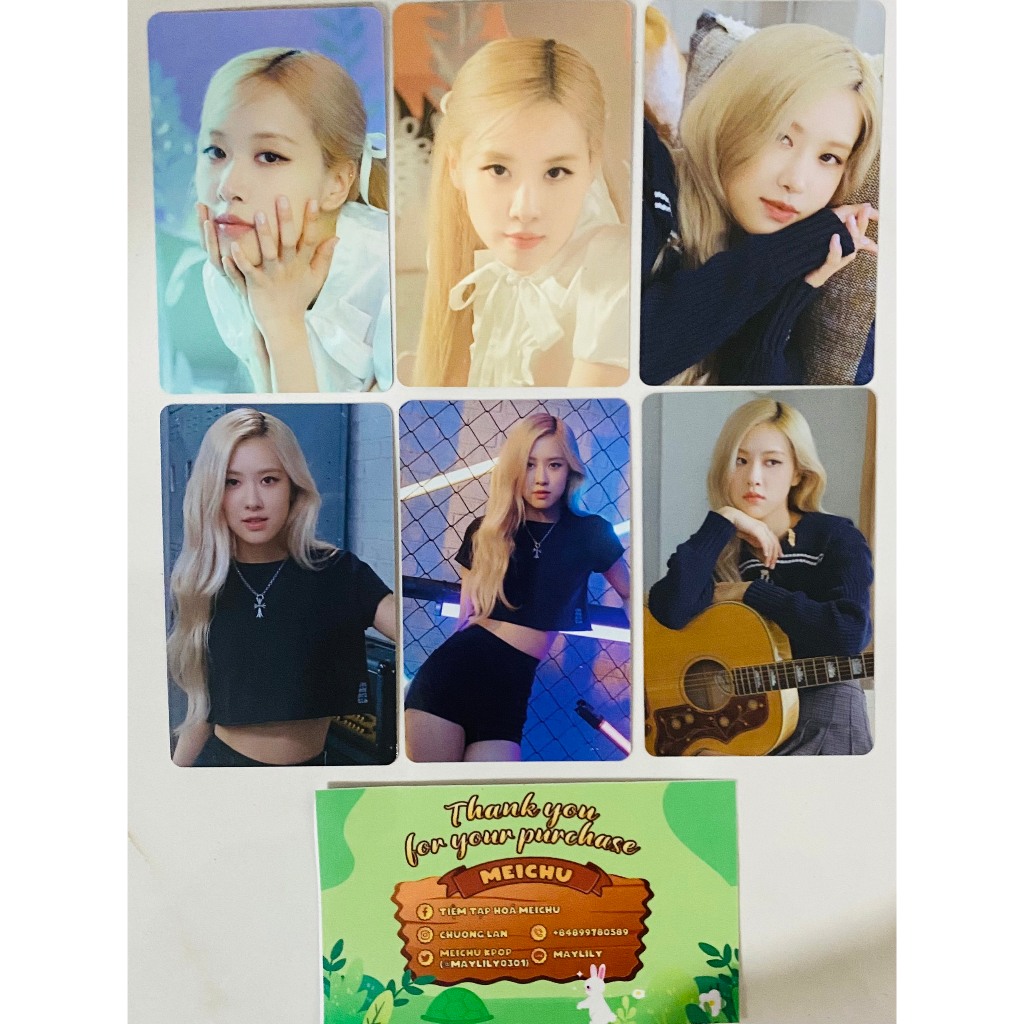 TÁCH LẺ THẺ BÀI GO GÓC BLACKPINK PHOTOCARD COLLECTION